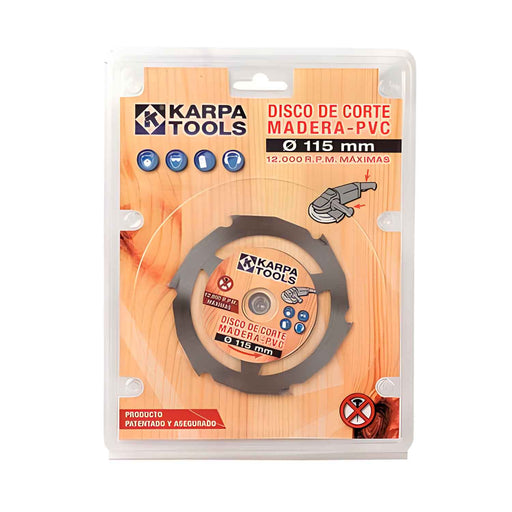 Disco de Corte para Madera y PVC 115mm Karpa Tools
