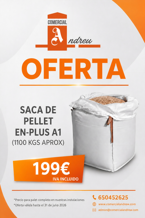 PROMOCIÓN SACA DE PELLET 2026
