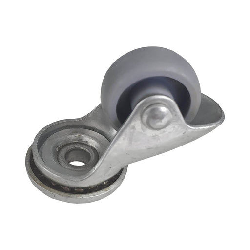 Rueda giratoria de plástico con fijación por tornillo 25 mm