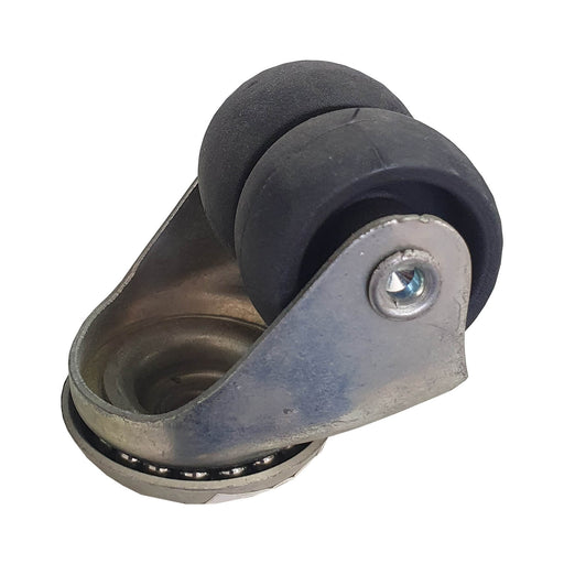Rueda giratoria gayner plástico 33 mm con tornillo