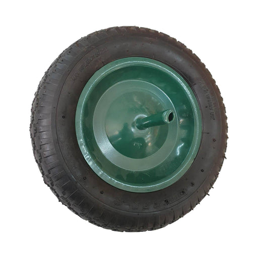 Rueda neumática para carretilla 360x80 mm con eje metálico