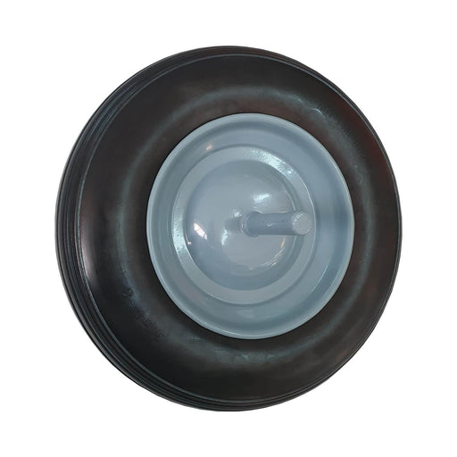 Rueda carretilla impinchable 360x80 mm con eje metálico