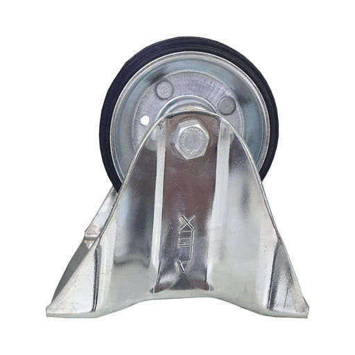 Rueda Alex goma fija con base atornillable 80 mm