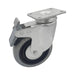 Rueda Alex 100 mm goma con base atornillable y freno