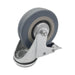 Rueda Alex goma con freno y tornillo 75 mm