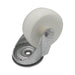 Rueda giratoria de nylon 80 mm con fijación por tornillo