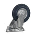Rueda Alex giratoria de goma con base 125mm