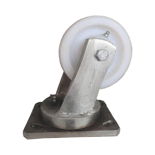 Rueda giratoria Alex nylon 125 mm con base atornillable