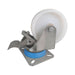 Rueda giratoria Alex nylon 150 mm con freno y base atornillable
