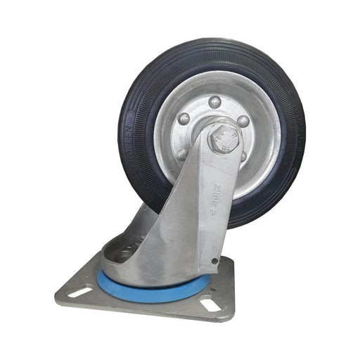 Rueda giratoria Alex goma 160 mm con base atornillable