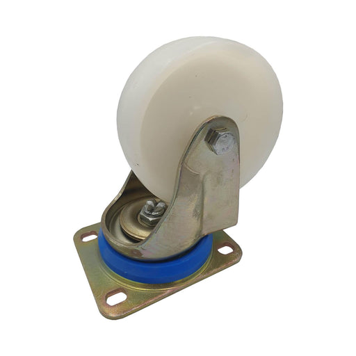 Rueda giratoria Alex nylon 100 mm con base atornillable