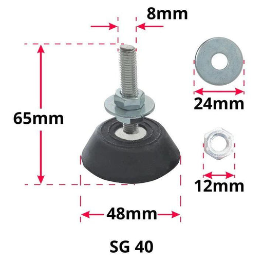 Kit 4 Silentblocks Goma Aire Acondicionado Exterior M8