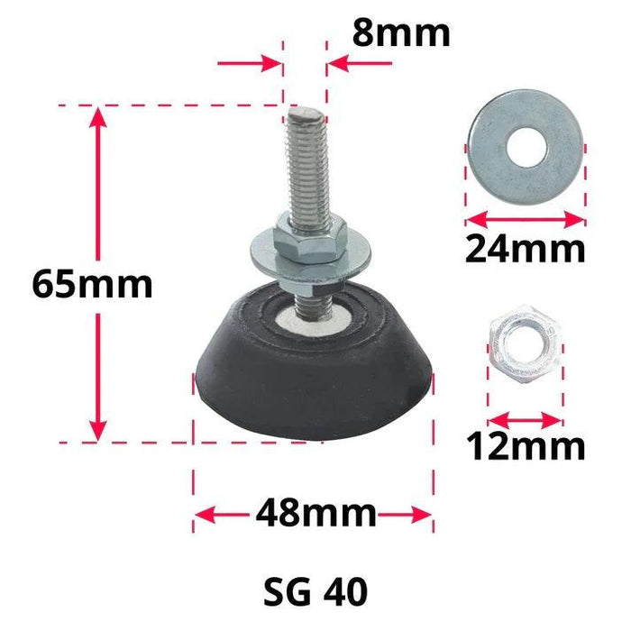 Kit 4 Silentblocks Goma Aire Acondicionado Exterior M8