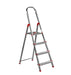 Escalera de aluminio 4 peldaños - Ligera y resistente