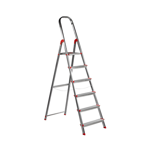 Escalera de Aluminio 6 Peldaños - Resistente y Ligera