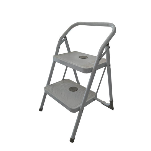 Taburete metálico blanco M-10 para taller y almacén