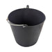 Capazo 26 litros con asa de metal negro