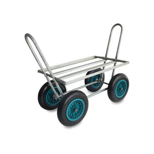 Carro recolector galvanizado con ruedas Macizas Impinchables 350mm