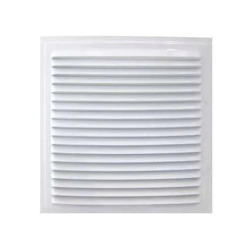 Rejilla Ventilación Aluminio Plateado 16x16 cm Empotrar