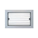 Rejilla de Ventilación en Aluminio Plateado - Lamas Fijas