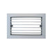 Rejilla Ventilación Aluminio Plateado - Lamas Fijas