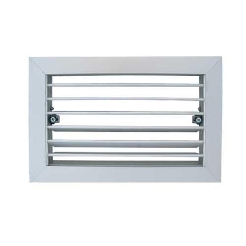 Rejilla Ventilación Aluminio Plateado - Lamas Móviles