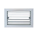 Rejilla Ventilación Aluminio Plateado - Lamas Móviles