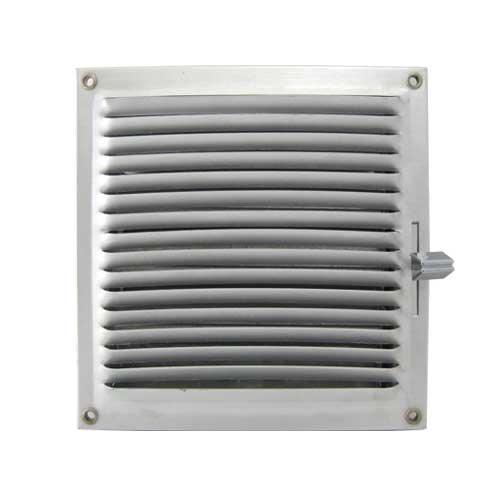 Rejilla de Ventilación Aluminio Plateado Regulable