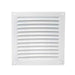Rejilla de Ventilación en Aluminio Plateado para Sobreponer